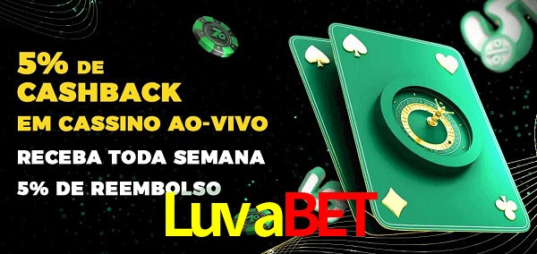 Promoções do cassino ao Vivo Luvabet